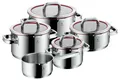 Produktbild: WMF Function 4  red Kochtopf Set 5 tlg incl Stielkasseroll Topfset Induktion NEU