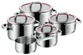 Produktbild: WMF Function 4  red Kochtopf Set 5 tlg incl Stielkasseroll Topfset Induktion NEU