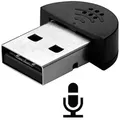 Produktbild: Bolwins Mikrofon Q71 USB Mikrofon für Windows PC Mac Linux Voice Recording Chat Skype (Packung, 1-tlg), Rauschunterdrückung, kompakte Bauform, Plug & Play schwarz