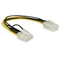 Produktbild: Delock Delock Strom Anschlusskabel [1x PCIe-Stecker 8pol. - 1x PCIe-Buchse 6p Stromkabel, (20.00 cm)