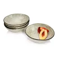 Produktbild: Sänger | Schalen Set Pompei aus Steingut, 4-teiliges Bowl Schüssel Set, Geschirrset, Servierschalen Set, Handmade Geschirr, Beige mit schwarzen Akzenten 400 ml | PREMIUM COLLECTION