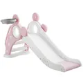 Produktbild: Kinderrutsche Joy, mit Basketballkorb, klappbar Rutschbahn pink B-Ware