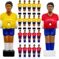 Produktbild: 22 Tischkicker Figuren 13mm - Spanien Brasilien - Tisch Fussball Kicker Figuren