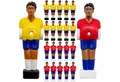 Produktbild: eyepower Tischfußballspiel Figuren - 22 Kickerfiguren Brasilien Spanien - 13 mm Tischkicker, Tischfußball Ersatzfiguren - Kicker Figurenset - Kickerspieler Ersatz