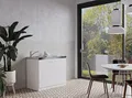 Produktbild: respekta Küchenzeile Levin PANTRYOKCS Weiß 100 cm Breite mit Elektrogeräten
