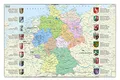 Produktbild: Idena 10448 - Schreibtischunterlage mit zwei Einstecktaschen, Deutschlandkarte, ca. 58,5 x 38,5 cm groß, praktisches Zubehör für Kinder-, Jugend- und Arbeitszimmer