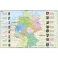 Produktbild: Idena Schreibtischunterlage Einstecktaschen Deutschlandkarte ca. 58,5 x 38,5 cm