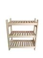Produktbild: Stolarstwo Wochnik S.C. Holzregal Standregal Modulares Regal Stapelbar Kellerregal Haushaltsregal Kiefer Breite 43 cm Lange 50 cm Höhe 45 Oder 60 cm 2 Oder 3 Einlegeböden (60x50x43 cm 3 Einlegeböden)