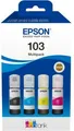 Produktbild: Epson 103 Multipack - 4er-Pack - Schwarz, Cyan, Magenta, Gelb - original - Nachflltinte - fr Epson L1210, L3210, L321