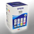 Produktbild: 4 Epson Nachfülltinten C13T00S64A 103 Multipack KCMY