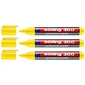 Produktbild: EDDING Permanent Marker 300, Gelb, mittlere Spitze, 1,5-3 mm, 3 Stück