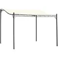 Produktbild: Outsunny Pergola Gazebo Metall Polyester Cremeweiß 297L x 297B cm