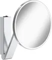Produktbild: Keuco iLook_Move Kosmetikspiegel mit Beleuchtung, rund, Ø20 cm, 5-fache Vergrößerung, Made in Germany, Metall verchromt, mit Wippschalter, Unterputz