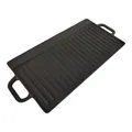 Produktbild: Grillplatte Gusseisen 50x23,5x1,5cm Wendeplatte für Grill Lagerfeuer Backofen Herd