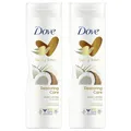 Produktbild: Dove Body Love Restoring Care Body Lotion für trockene Haut mit Kokosöl und Mandelmilch 400ml - 2er Pack