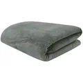 Produktbild: Wohndecke, ZOLLNER, 220 x 240 cm, 100% Polyester, superflauschig, in XXL Größe verfügbar grau 220 cm x 240 cm
