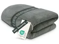 Produktbild: ZOLLNER Kuscheldecke flauschig XXL in 220x240 cm - super kuschelige und warme Sofadecke - waschbar bis 95°C - atmungsaktive Mikrofaser in Taupe - Hotelwäschequalität - Oeko Tex® Zertifiziert