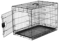 Produktbild: Mittelgroßer Stahlpulverkäfig für Hunde 49x76x54 cm – Transporter mit Fußboden