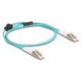 Produktbild: Delock LWL Kabel mit Metallarmierung LC Duplex zu LC Duplex Multimode OM3 1 m (1 m) (87907)