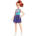 Produktbild: Mattel HYT90 - Barbie Fashionista Puppe im Jersey-Oberteil und Faltenrock
