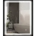 Produktbild: HOMCOM Badezimmerspiegel Gehärtetes Glas 90L x 70B x 4H cm Silber