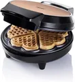 Produktbild: Bestron Waffeleisen Herzwaffeln Waffelautomat Herzform 700W Kupfer Antihaft
