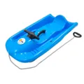 Produktbild: KHW Snow Flyer Lenkschlitten | Blau | Highspeed Rodel ab 6 Jahren | HDPE Performance-Kunststoff | Metallbremse & ergonomischer Sitz | TÜV & Spiel gut | bis 80 kg