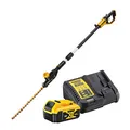 Produktbild: DEWALT - XR 18V bürstenlose Stabheckenschere mit Akku - Schnittleistung 25 mm - Geschwindigkeit 2800 cps/min - Schnittleistung 75min/Ladung - DCMPH566P1-QW