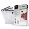 Produktbild: CASO Vacu ZIP-Bags 26x35 cm, 20 Beutel, SousVide geeignet, BPA Frei, mit 150 µm besonders stark, reißfest, wiederverwendbar, für CASO (Hand)-Vakuumierer mit ZIP-Adapter, inkl. Food Manager Sticker