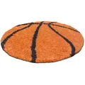 Produktbild: Kinderteppich Fun Orange/Schwarz Ø ca. 100cm