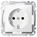 Produktbild: MERTEN SCHUKO-Steckdose 16A MEG2300-0319 Thermoplast brillant 250V polar-ws MEG23 MEG2300-0319 (MEG2300-0319) - Weiß