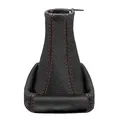 Produktbild: Schaltmanschette für Opel Astra G Schaltsack 1998 - 2004 Leder Schwarz Naht Rot