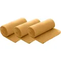 Produktbild: wometo 3er Set Polar Fleecedecke 130x160 cm, OEKO-TEX ca. 400g Gewicht, mit Antipilling & Kettelrand - Farbe gelb