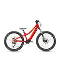 Produktbild: 24 Zoll E-Bike Kinderfahrrad, 9-Gang, E-MTB, S’COOL e-troX race, ab ca. 9–14 Jahre, 140–165 cm, Orange/Pink
