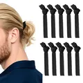 Produktbild: 10 Stück Haargummis für Herren, schwarze Gummettigeflochtene Stirnbänder