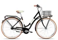 Produktbild: Maxim Cityrad La Vita Nexus, 7 Gang Shimano Nexus 7 Rücktritt Schaltwerk, Nabenschaltung Rücktritt, Gepäckkorb über Vorderrad schwarz/grau