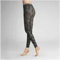 Produktbild: Hudson Strickstrumpfleggings Floral 40 DEN (1 St) Leggings mit floralem Muster schwarz 36-38