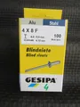 Produktbild: Marken  Blindnieten 4 x 8mm Alu/Stahl   Aktion Restposten LiRegK10