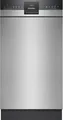 Produktbild: Siemens SR43ES24ME iQ300 Unterbau-Geschirrspüler, 45 cm breit, 10 Maßgedecke, aquaStop, HomeConnect, varioSpeed Plus, varioFlex Korbsystem, gebürsteter Stahl
