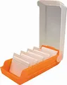 Produktbild: helit H6901140 - Karteikarten Box „the beebox“ DIN A7 quer, orange, Lernkartei und Aufbewahrungsbox