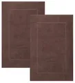Produktbild: Betz Badematte 2 Stück Badvorleger Premium Badteppich Größe 50x70 cm, unbeschichtet, beidseitig nutzbar, beidseitig nutzbar, Baumwolle, Qualität 650g/m²