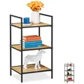 Produktbild: Relaxdays Standregal, Mehrfarbig, Holz, Metall, 39x71x32.5 cm, Wohnzimmer, Regale, Bücherregale