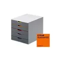 Produktbild: DURABLE Varicolor Schubladenbox ABS (Acrylnitril-Butadien-Styrol) Mehrfarbig 5 Schübe 29,2 x 35,6 x 28 cm DIN A4