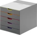 Produktbild: Durable Schubladenbox Varicolor, 5 Schübe, DIN C4, grau/anthrazit 185139
