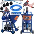 Produktbild: Rosfix Blue Dragon BD57 – Profi-Putzspritzgerät | 5700W | 25L/min | 22MPA | Doppelkompressor | Für Gips-, Acryl- & Silikonputz