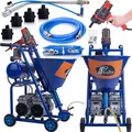 Produktbild: Rosfix Blue Dragon BD57 – Profi-Putzspritzgerät | 5700W | 25L/min | 22MPA | Doppelkompressor | Für Gips-, Acryl- & Silikonputz