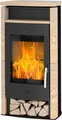 Produktbild: Fireplace Kaminofen Santiago K5662 | 6 kW Holzofen | Sandsteinverkleidung | 108 m³ Raumheizvermögen | Schwarz, A+ (Spektrum: A++ bis G)