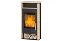 Produktbild: Fireplace Kaminofen Fireplace Santiago Kaminofen Stahl Schwarz Sandstein, 6 kW, Kaminofen