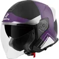 Produktbild: Bogotto Motorradhelm H586 City-B Jethelm, integriertes Sonnenvisier bunt S
