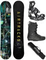 Produktbild: Airtracks Herren Snowboard Set Board Data Wide Freestyle Freeride 150 - Softbindung Master - Softboots Star Black 44 - SB Bag